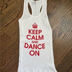 “Keep Calm and Dance On” Tank Top